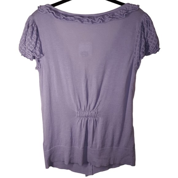 Lightweight ruffle trim cardigan 🧾 - Picture 6 of 12